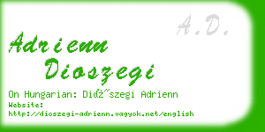 adrienn dioszegi business card